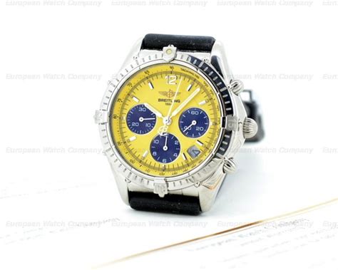 breitling a30012 cockpit chronograph yellow dial ss 18979|Breitling Cockpit Chronograph Yellow Dial SS.